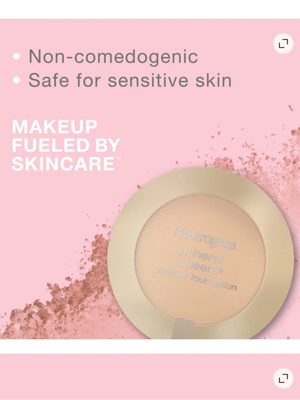 Neutrogena Mineral Sheers Powder Foundation, Natural Ivory 20,.34 oz